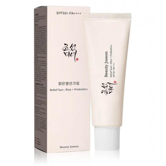 بيوتي أوف جوسون واقي شمس ريليف صن بالأرز والبروبيوتيك SPF 50+ PA++++ 50 مل