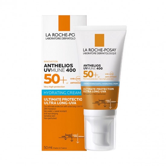 لاروش بوزيه أنثيليوس UVMune 400 كريم واقي شمس مرطب SPF 50+ 50 مل