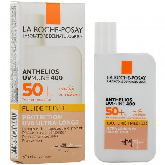 لاروش بوزيه أنثيليوس UVMune 400 واقي شمس سائل ملون SPF 50+ 50 مل
