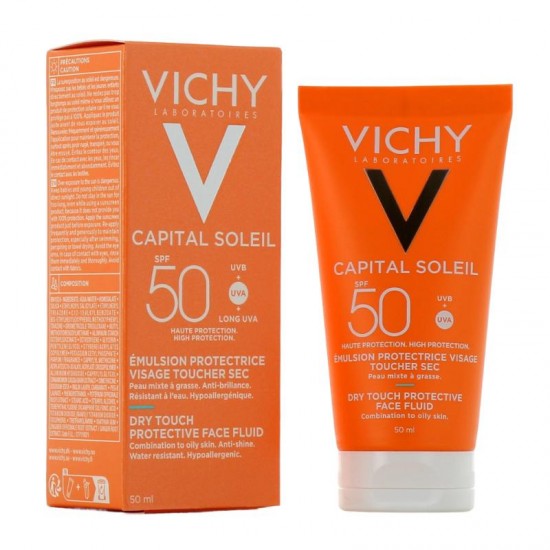 فيشي كابيتال سولاي واقي شمس سائل للوجه بلمسة جافة SPF 50+ 50 مل