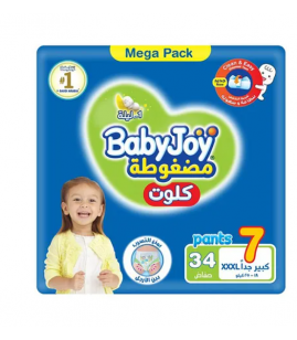 بيبي جوي كلوت مضغوطة مقاس 7 34حبة