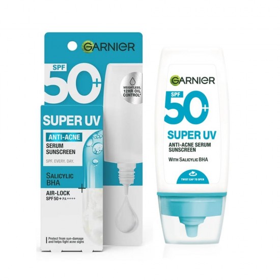 غارنييه سكين أكتيف سوبر يو في سيروم واقي شمس مضاد للحبوب SPF50+ – 30 مل