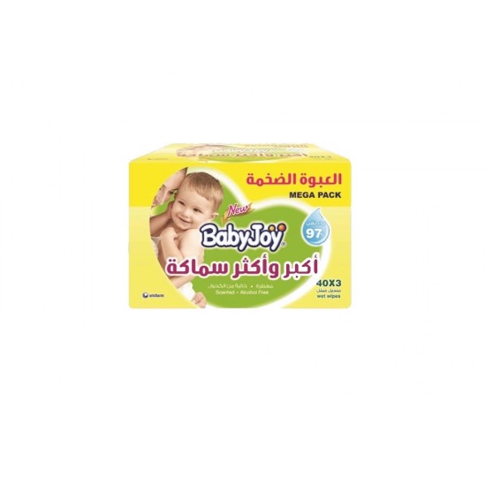 مناديل بيبي جوي سميكة وكبيرة معطرة – عبوة 6